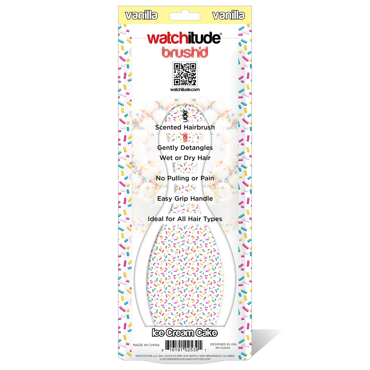 Ice Cream Cake Scented Hairbrush