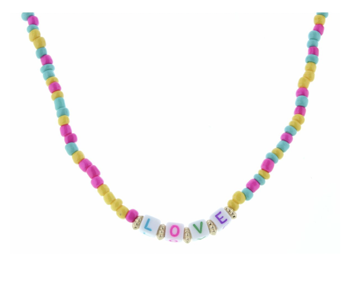 KIDS 14'' LOVE BLOCK NECKLACE