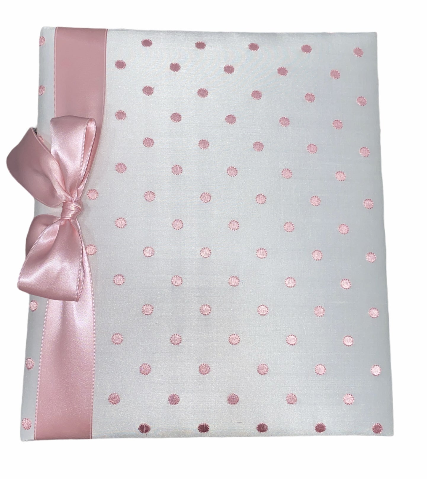 WHITE PINK DOT BABY BOOK