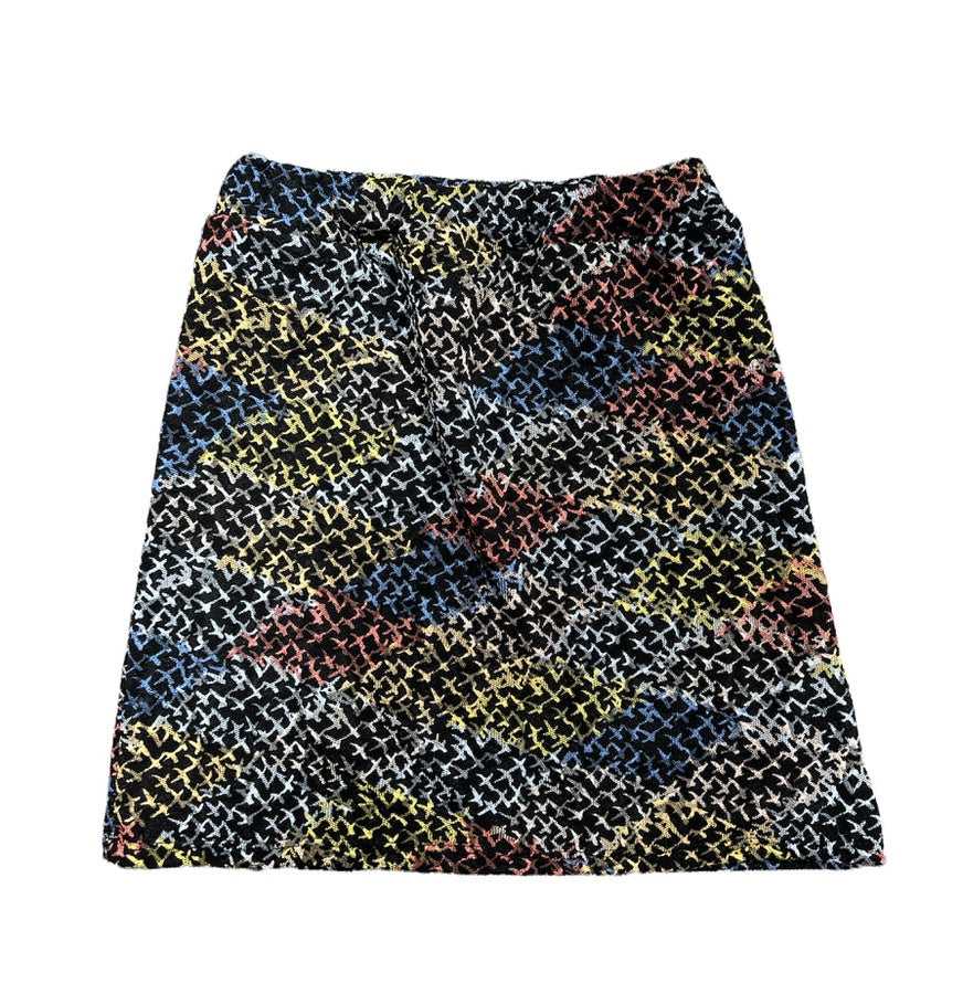 Sofia Black Wild Print Pencil Skirt