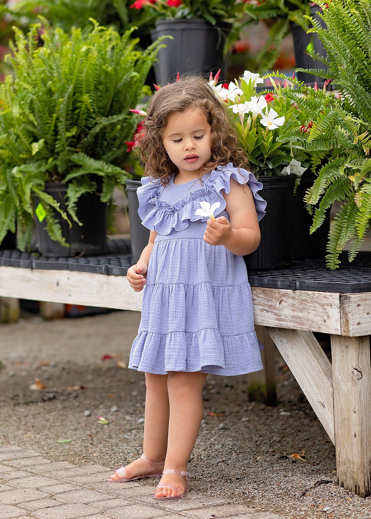 Perry Pretty Purple Gauze Dress