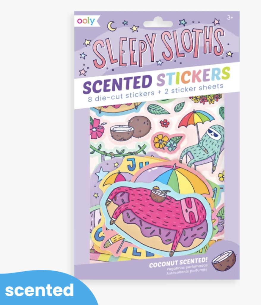 Sleepy Sloths Scented Stickers
