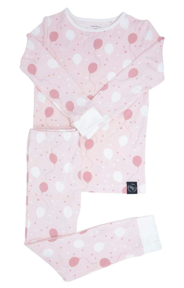 Pink Balloons Kid Pj Set