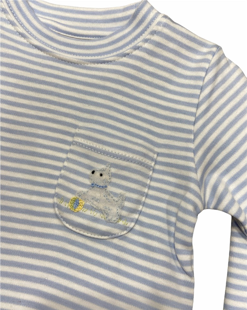 Dog w/Ball Pocket Tee Squiggles Set