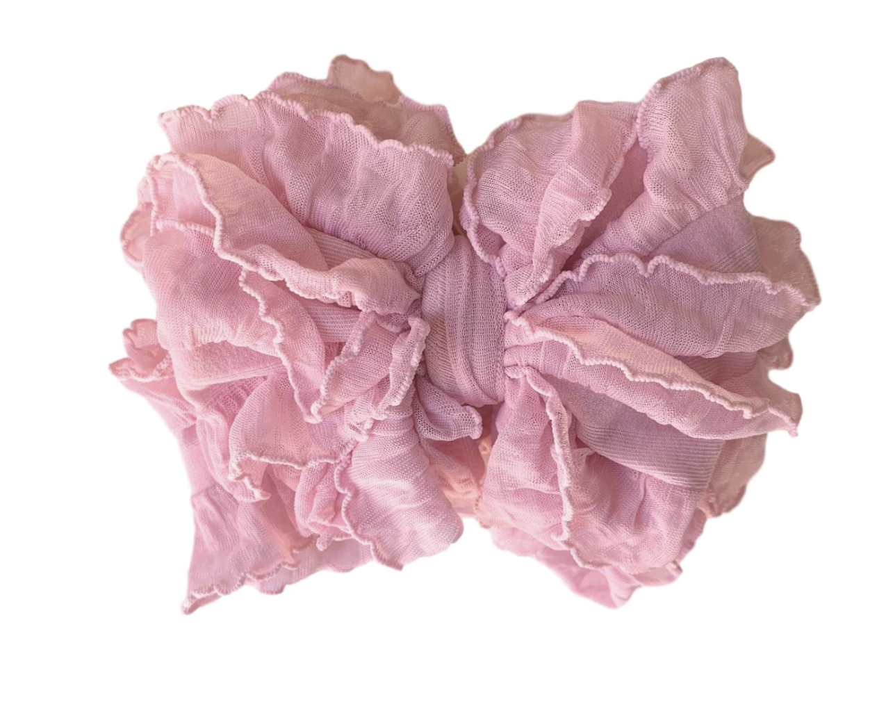BUBBLEGUM PINK FRILLY HEADBAND