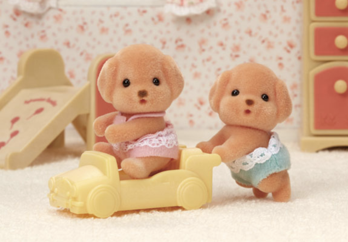 Calico Critters Toy Poodle Twins