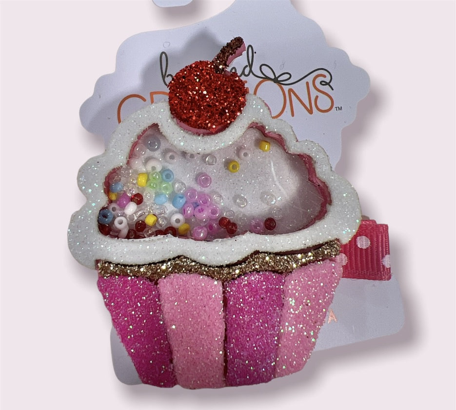 Cupcake Shaker on Pinch Clip