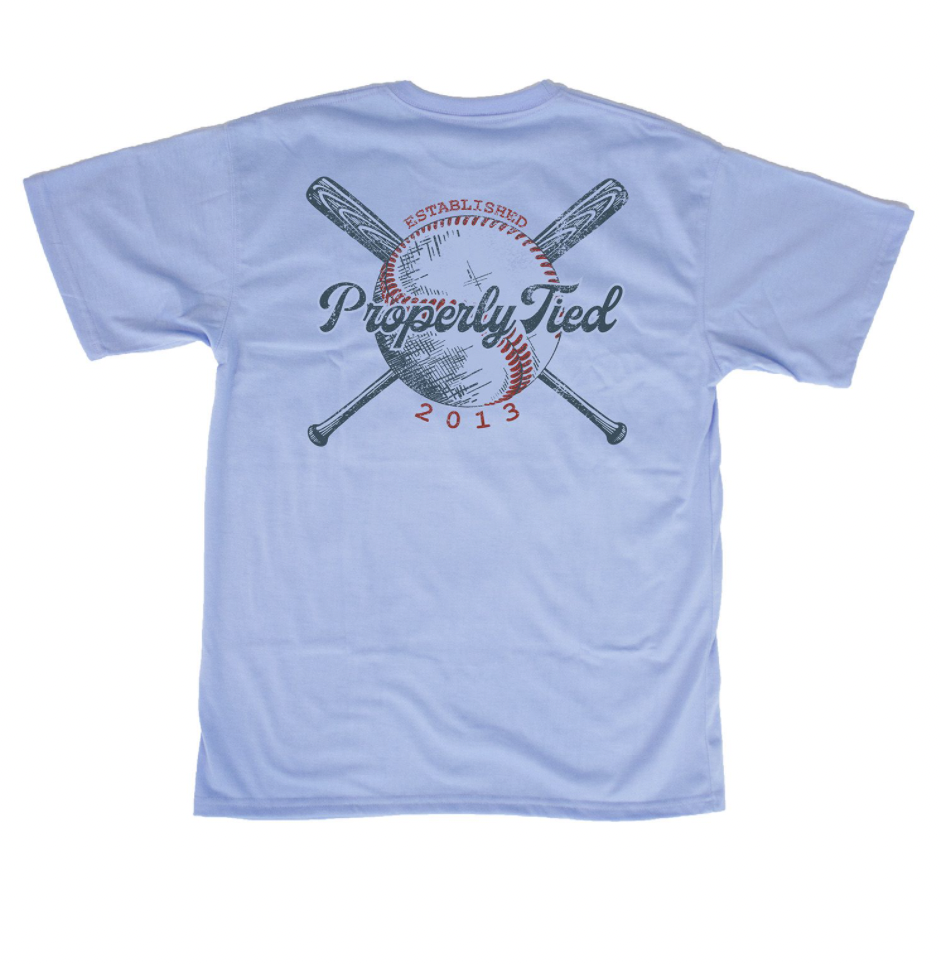 PT Lt Blue Play Ball Tee