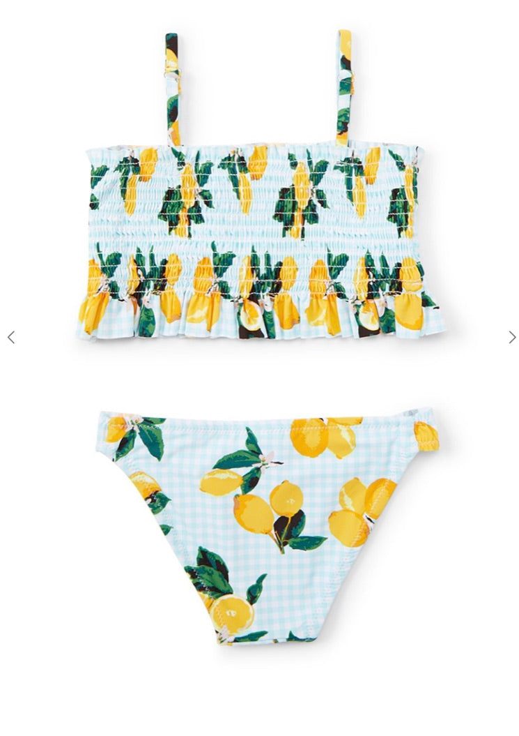 Smocked Citrus Bikini