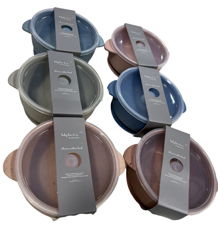 BB Silicone Suction Bowl w/Lid
