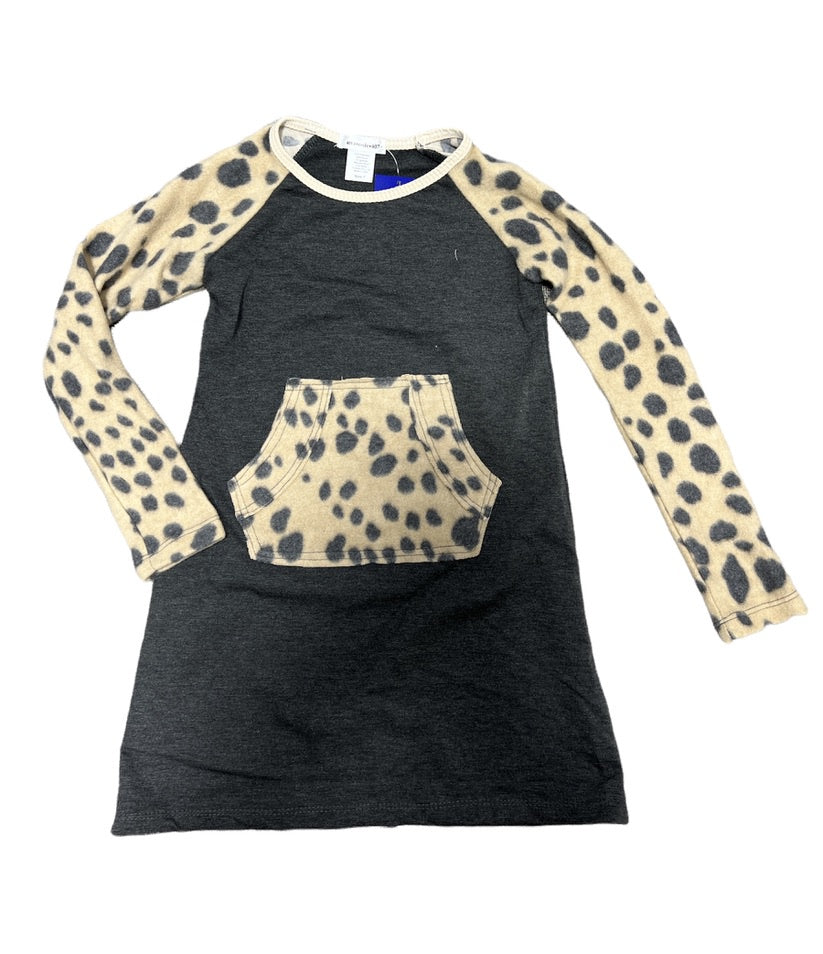 Ashley Dolman Dress w/Camel Print Sleeve/Pocket