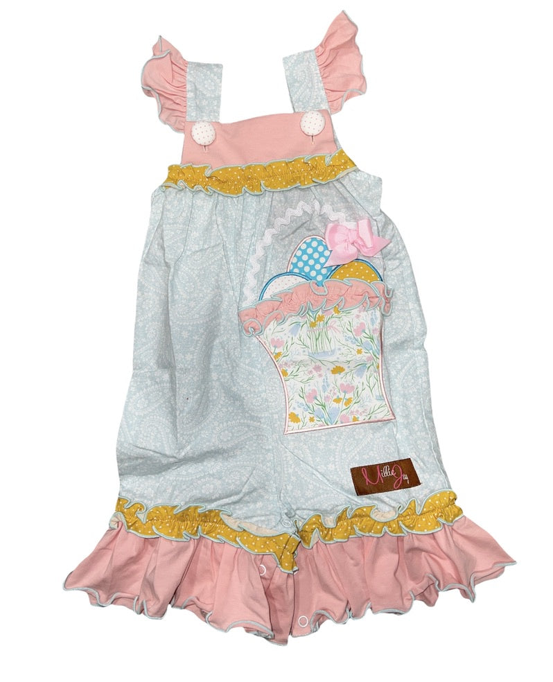 Egg Hunting Girl Romper