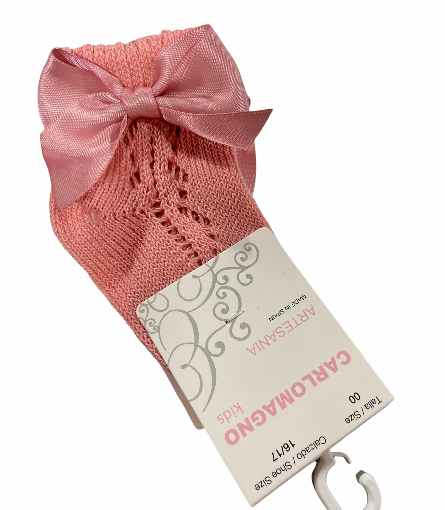 Mauve Scottish Yarn Sock w/Bow