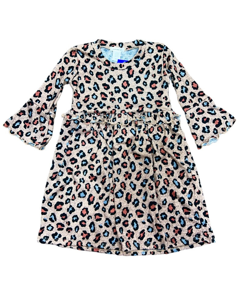 Eden Blush Hacci Cheetah Ruffle Dress