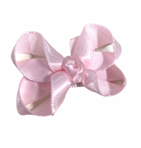 1.5'' SATIN LT.PINK INFANT BOW