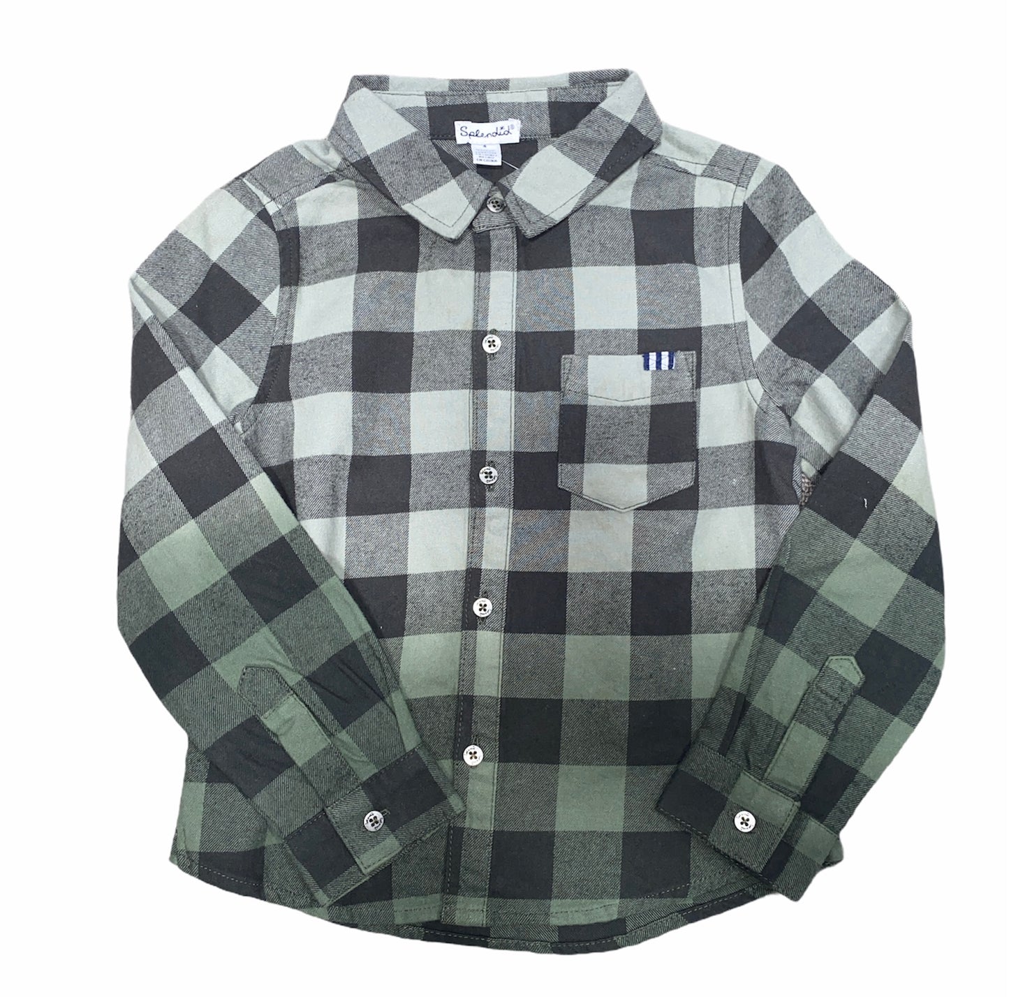 Olive Plaid Button Down