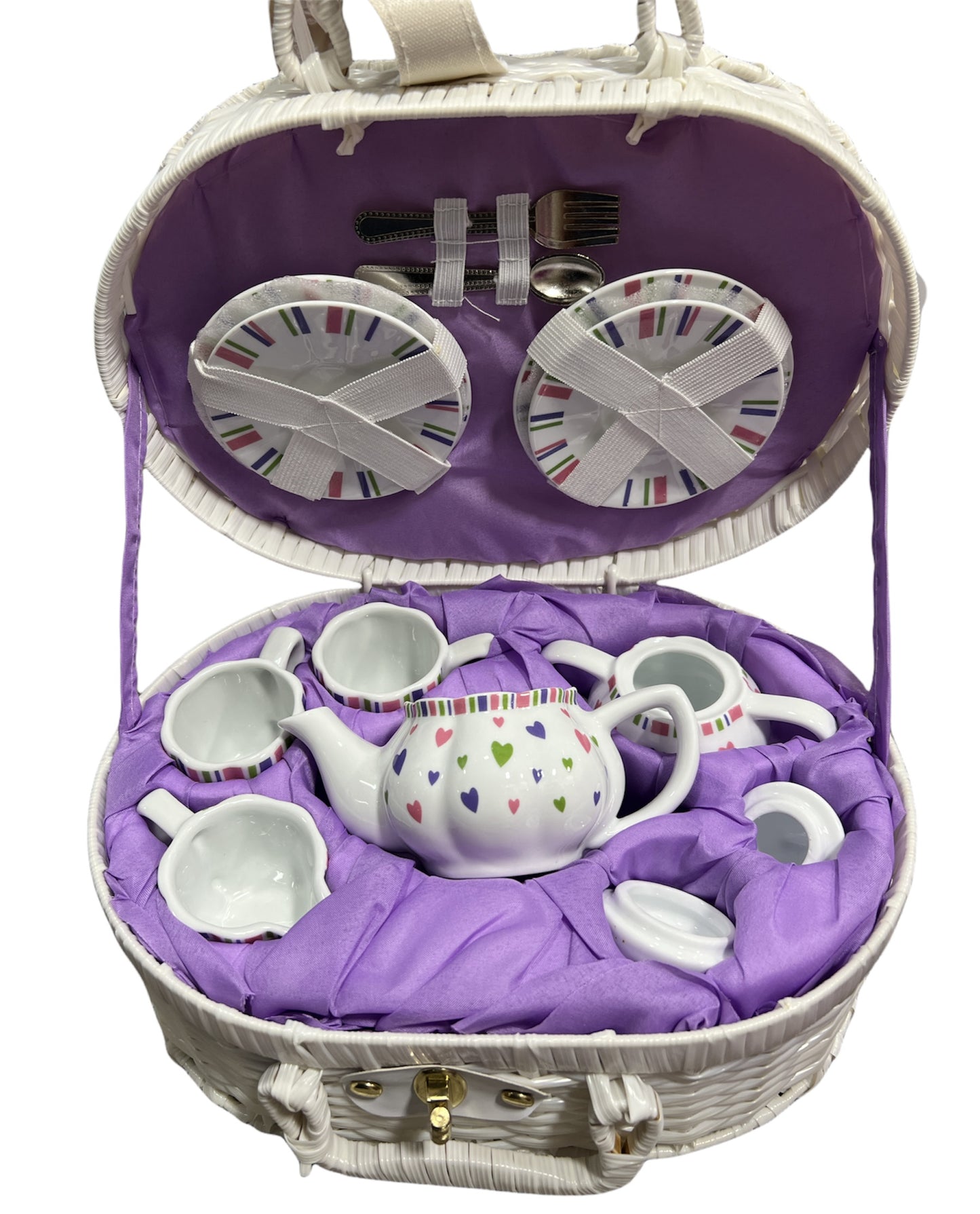 Multi Heart Tea Set
