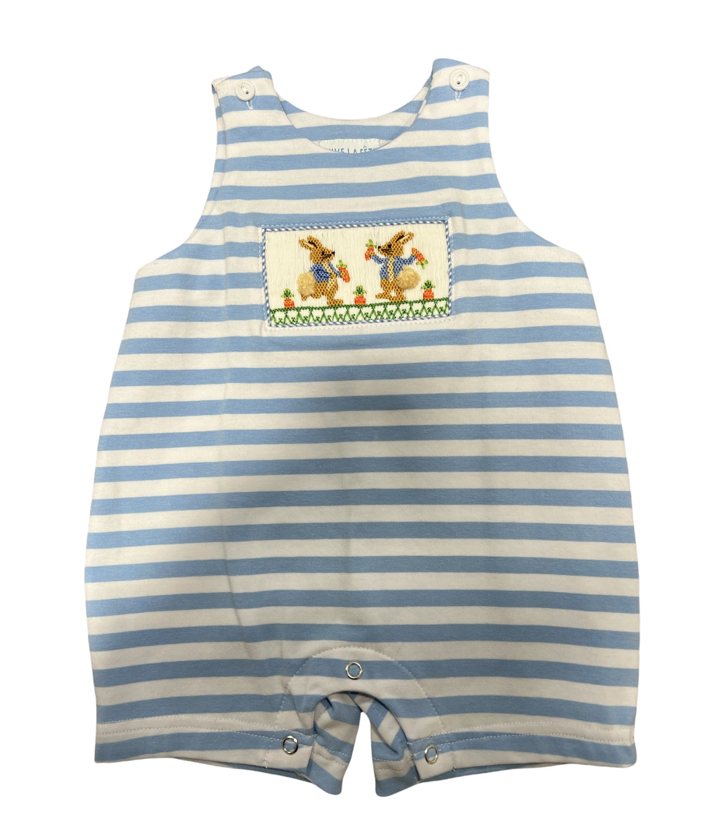 Peter Cottontail Boys Smocked Romper