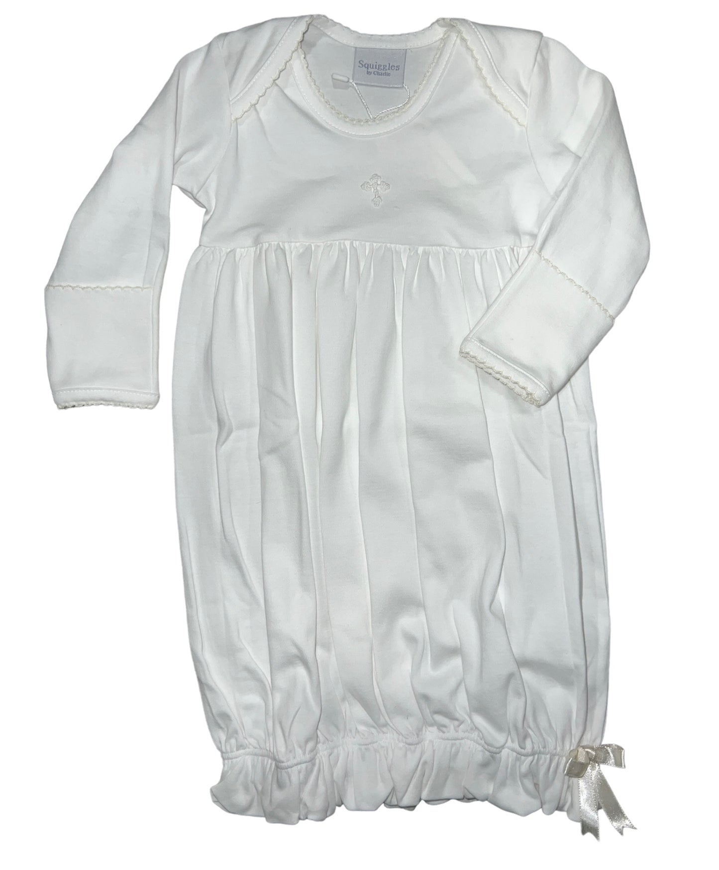 Squiggles Cross Lap Shoulder Gown