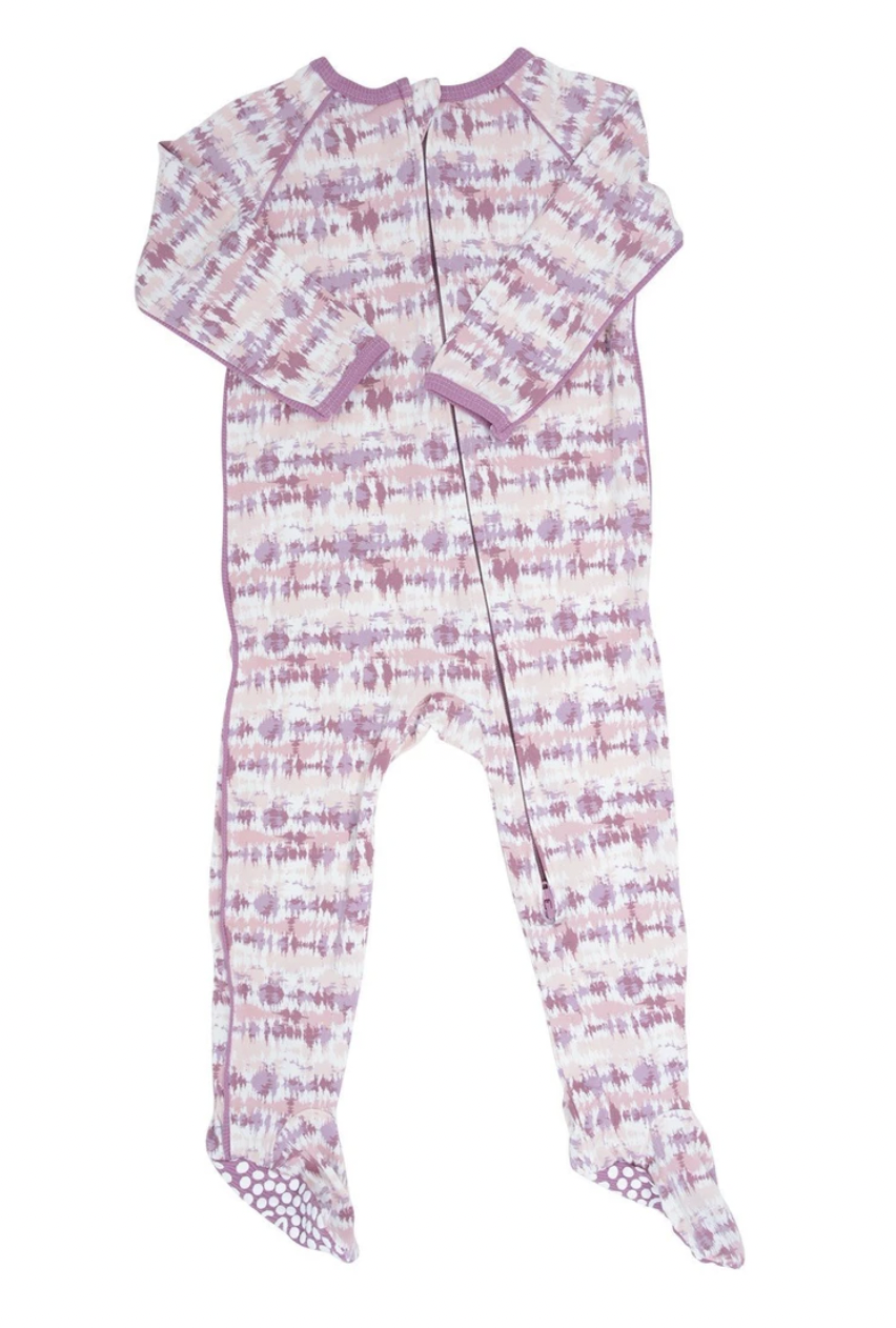 Northern Lights Mavue Piped Zipper Footie