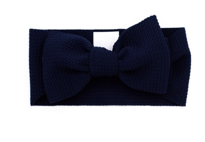navy "chandler" wide width headwrap