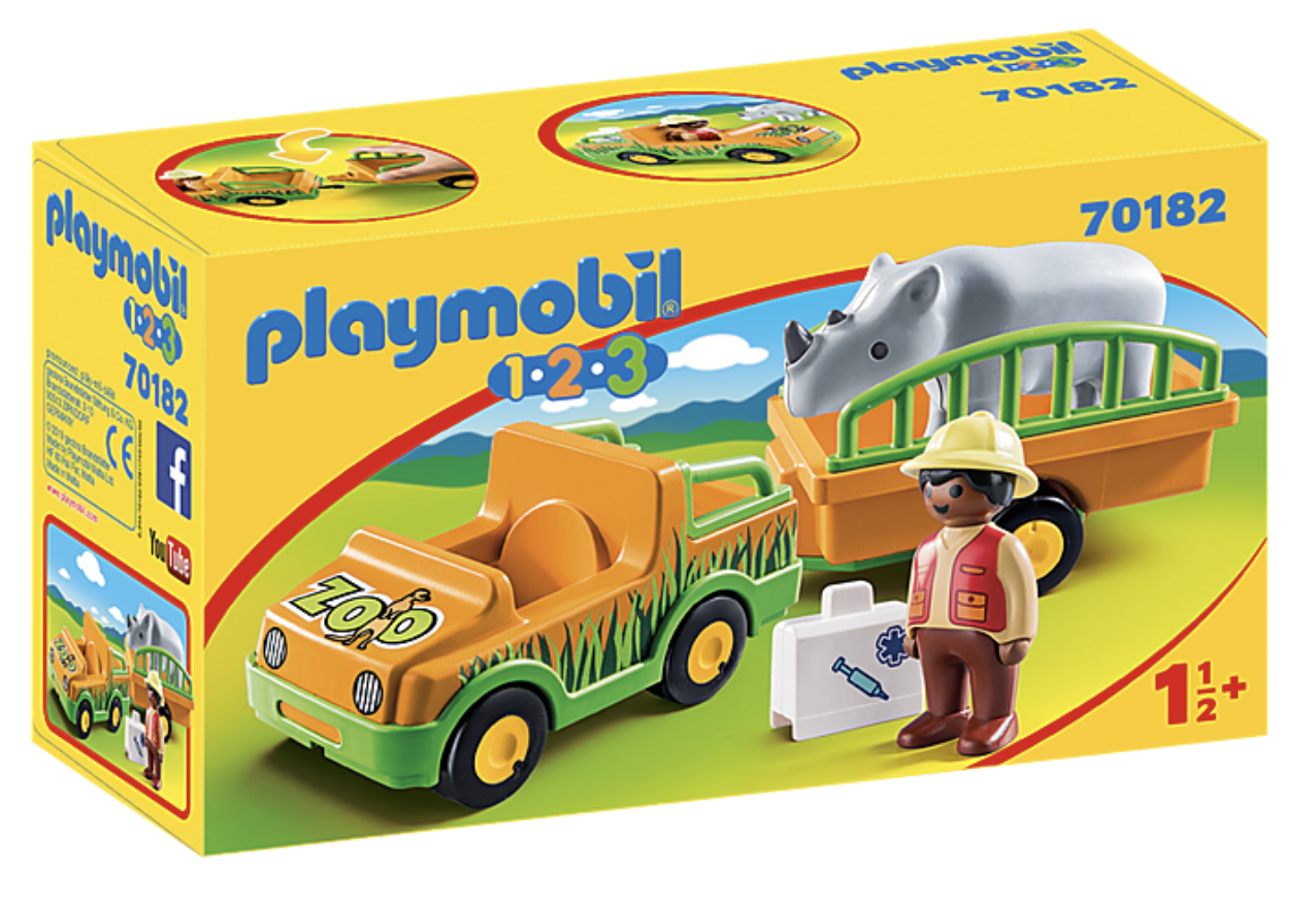 Zoo Vehicle w/Rhinoceros