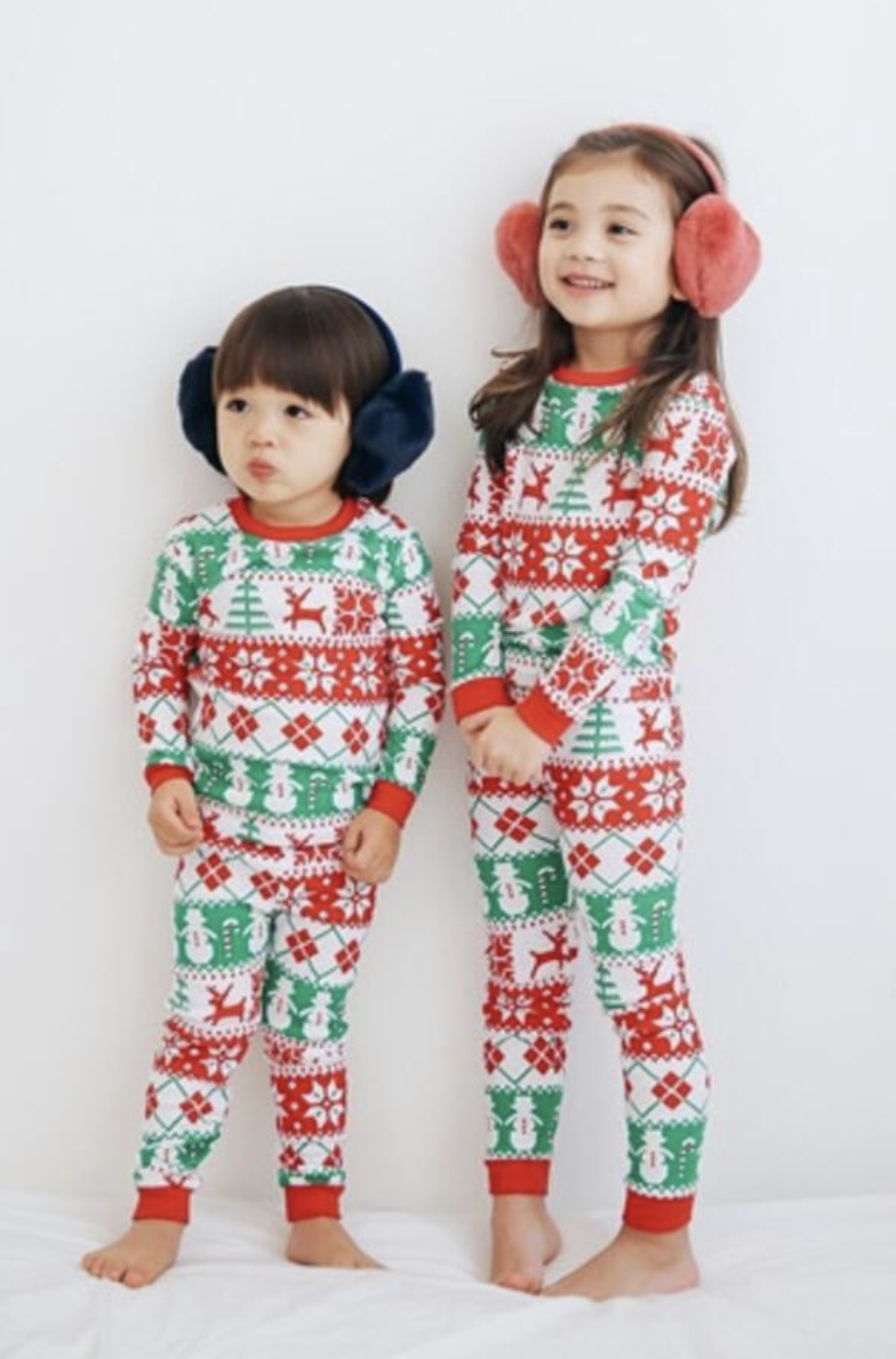 Snow Flower Long Sleeve Pjs