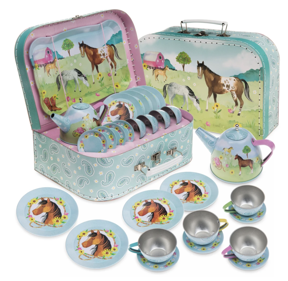 Horse 15 pc Tea Set