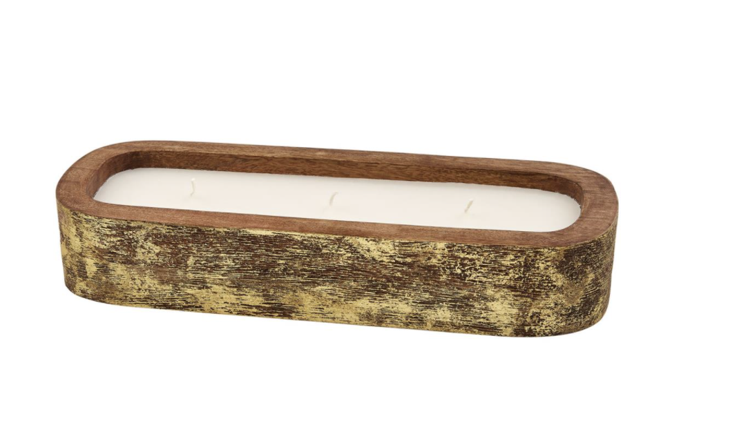 Metallic Long Candle Gold