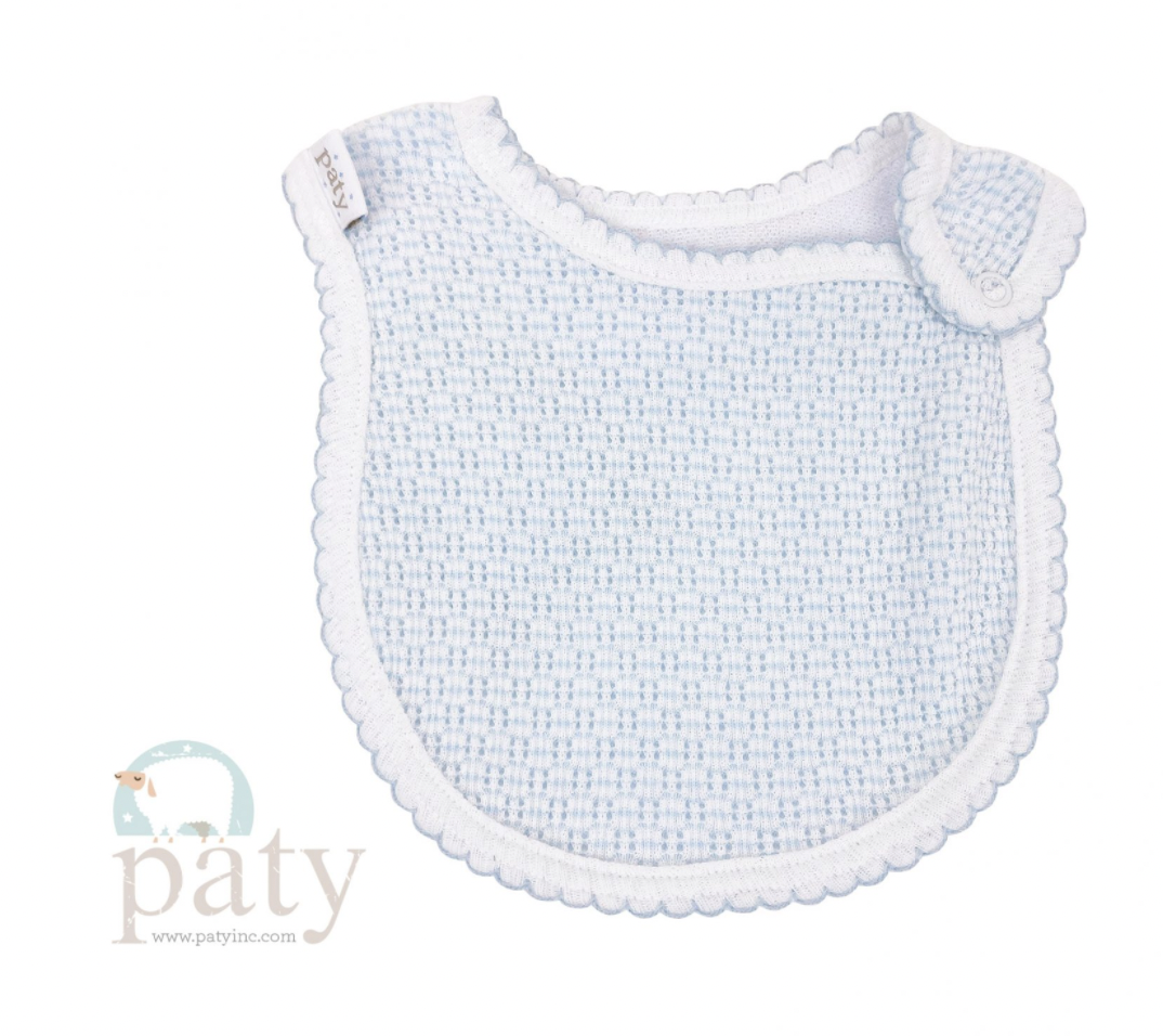 Paty Bib w/Side Opening Blue