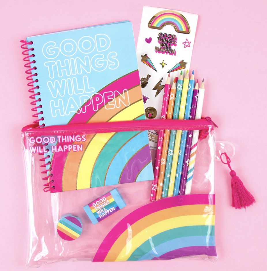 Rainbow Bright Stationery Set