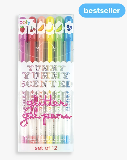 yummy yummy scented glitter gel pens Set of 12