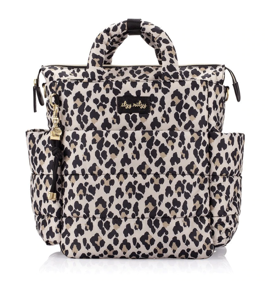 Dream Convertible Leopard Diaper Bag