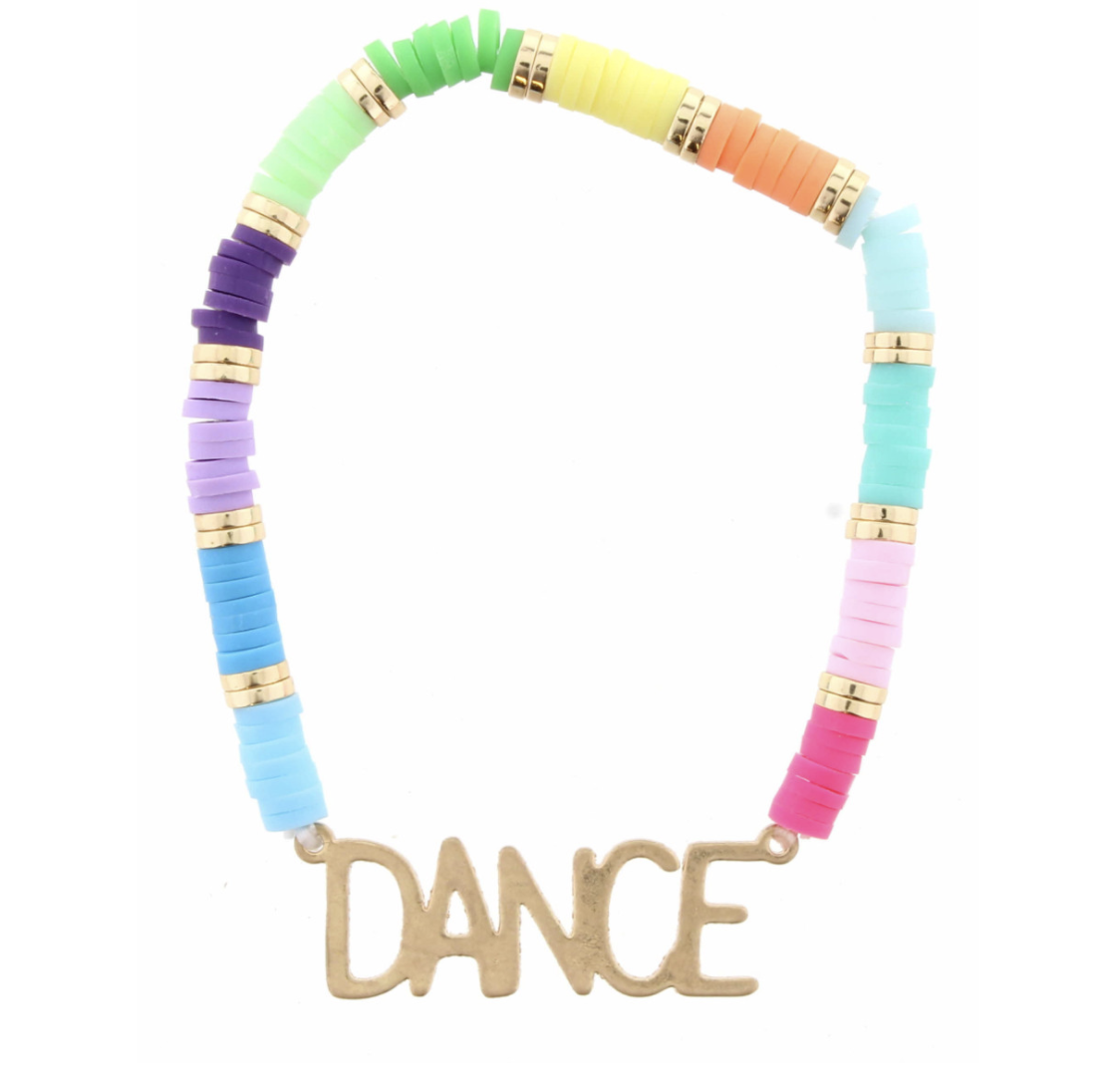 Jane Marie Multi Rubber Disk Bracelet - Dance