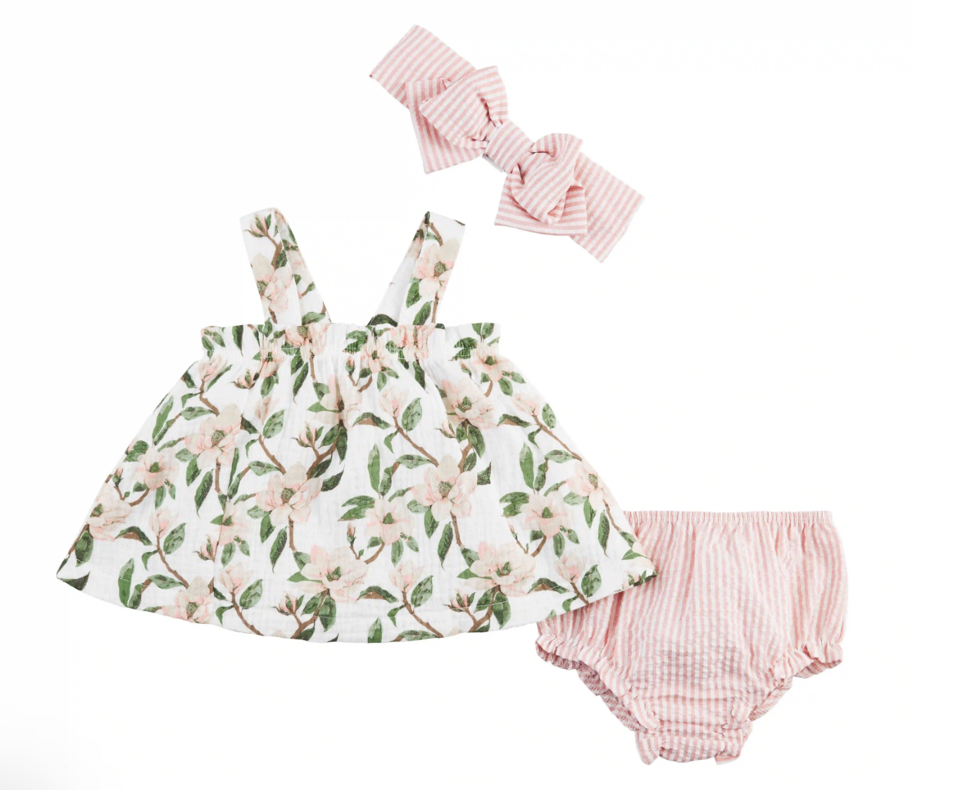 Magnolia Pinafore & Headband Set