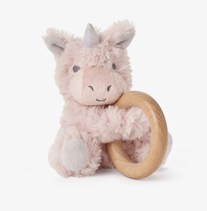 Ring Rattle Swirl Plush Unicorn