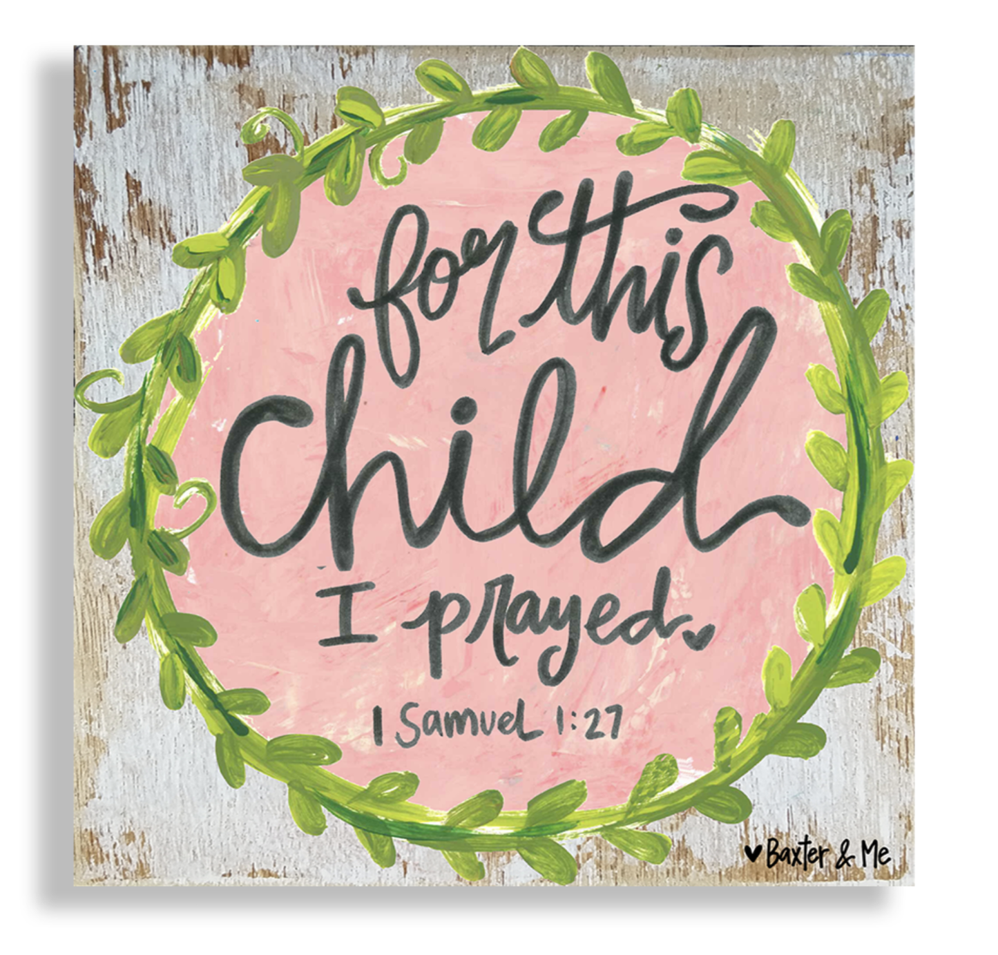 For This Child (Girl) 12x12 Canvas