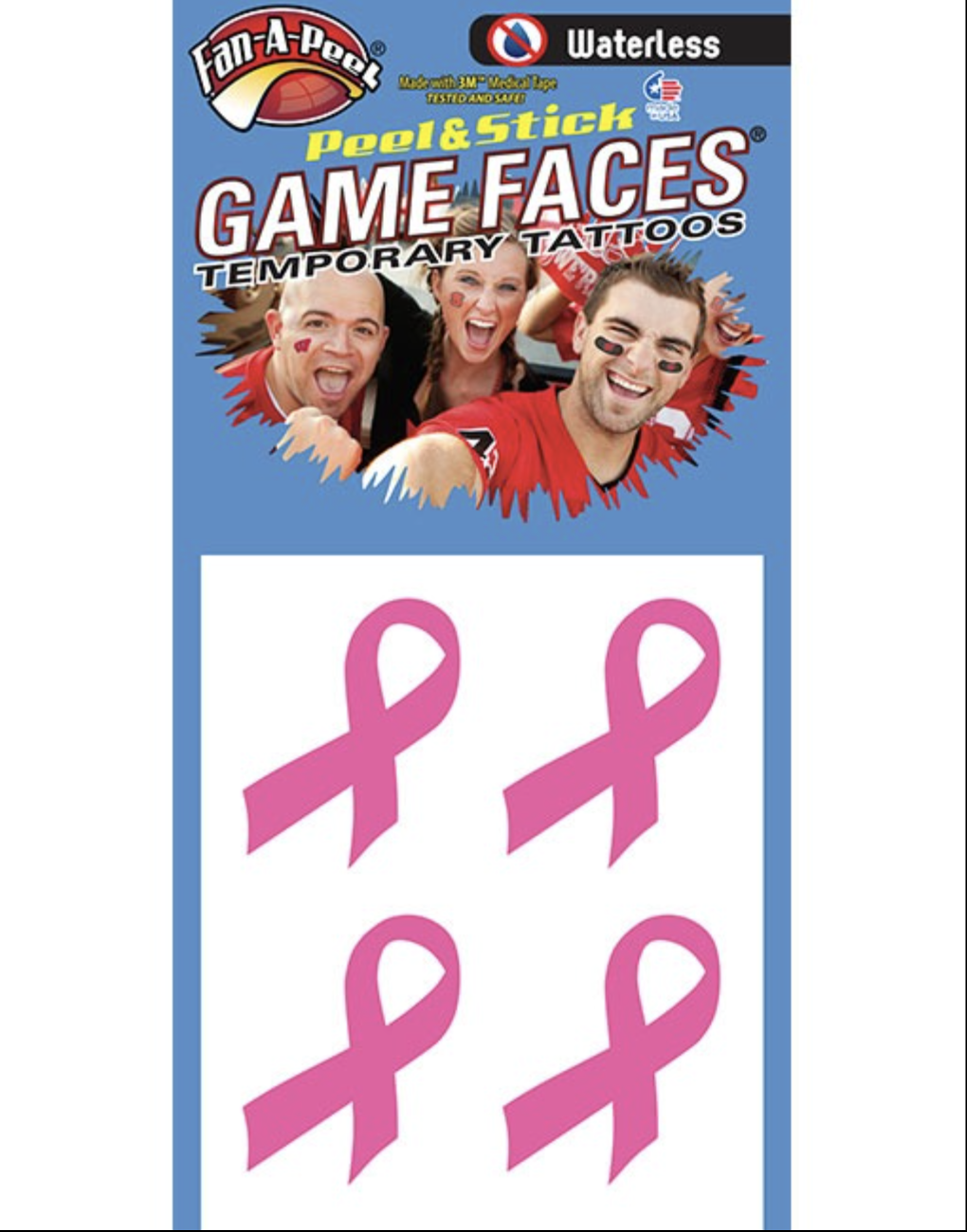 Pink Cause Ribbon Game Faces