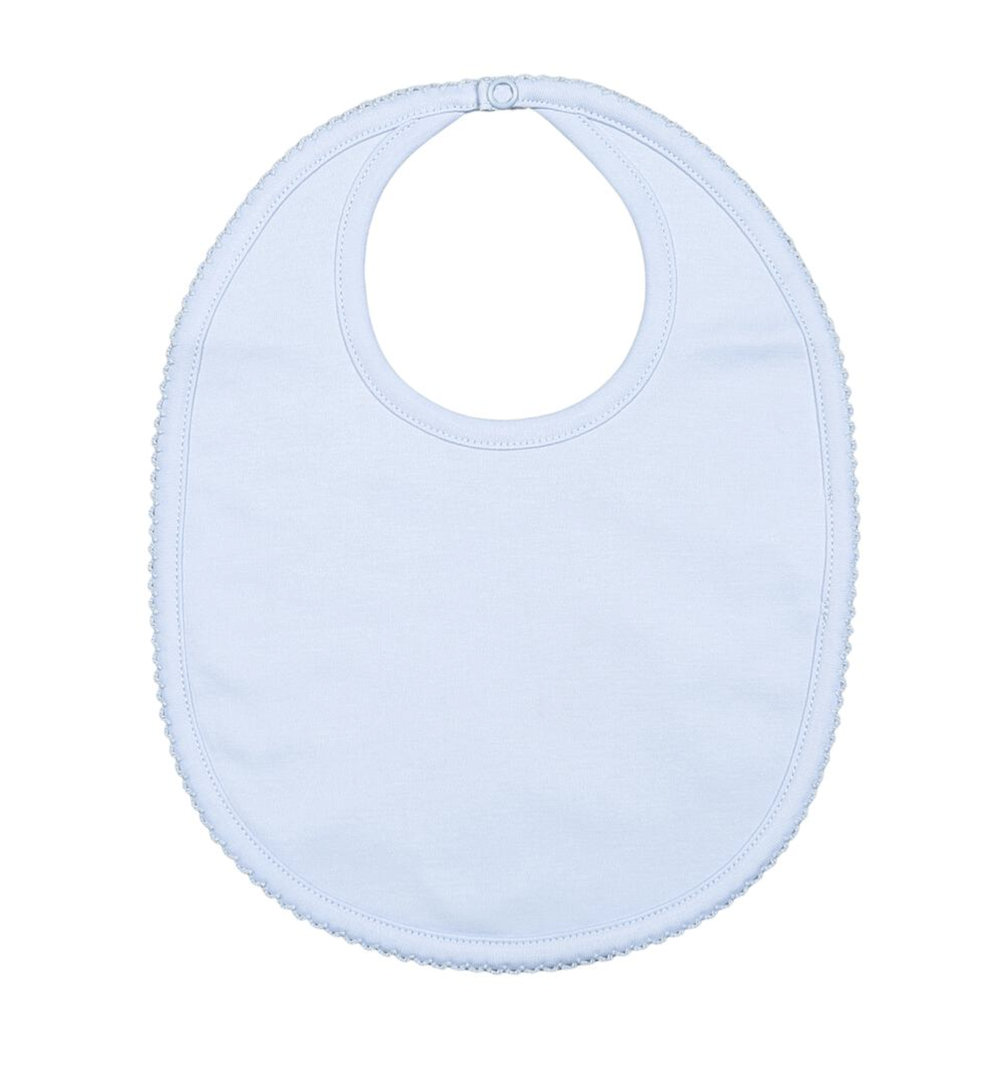 Blue Pima Bib with Blue Trim