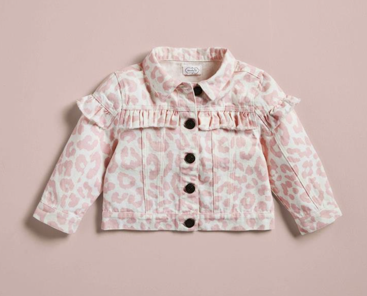 Pink Leopard Ruffle Jacket