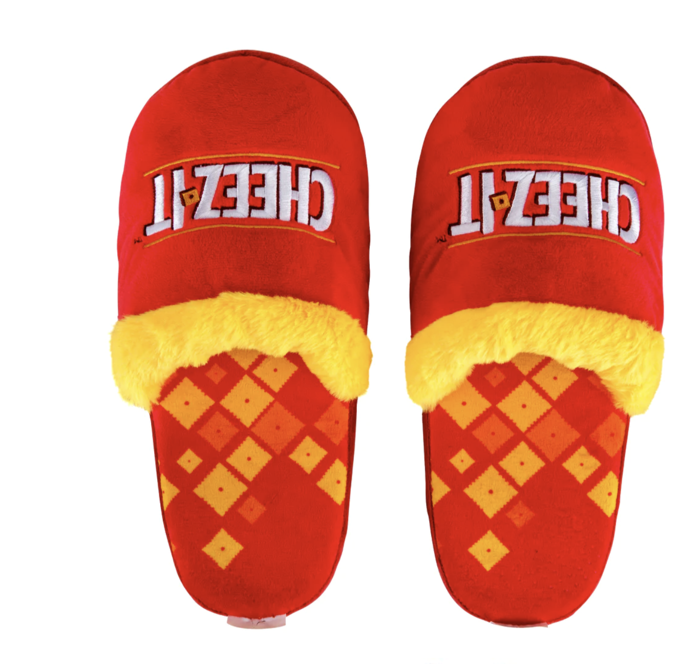 Cheez It Fuzzy Slippers
