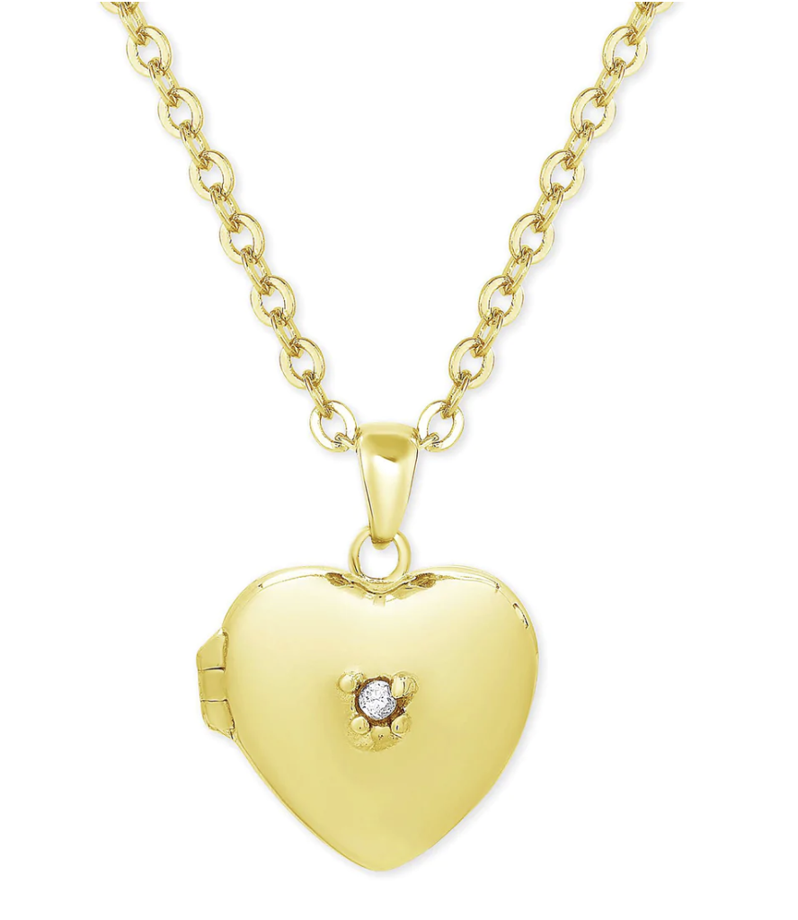Heart Locket W/ CZ