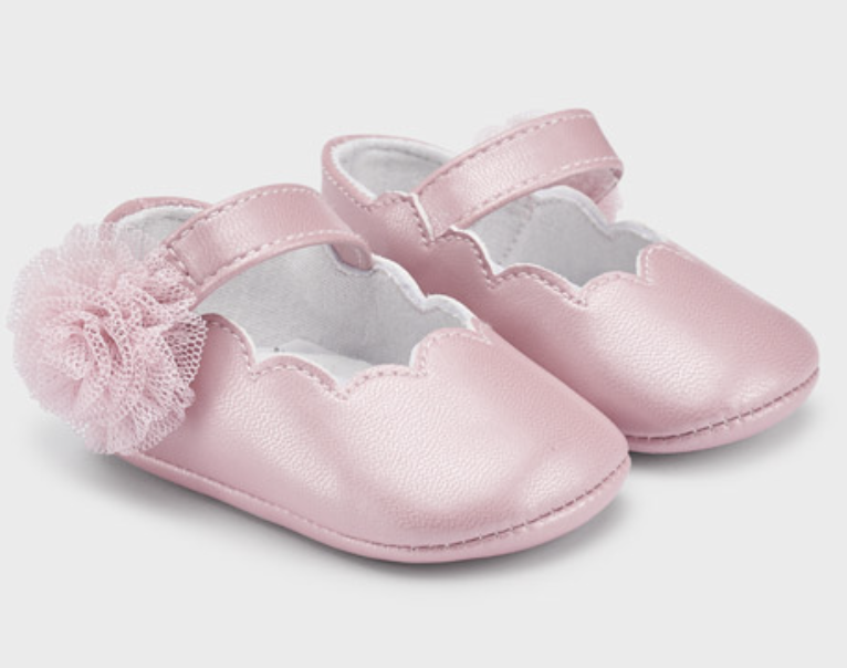 Pink Mary Jane Shoes w/Flower