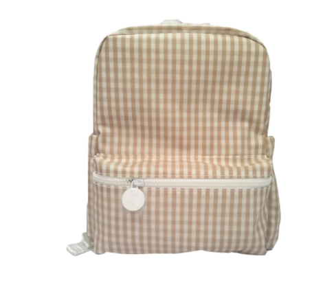 Mini Backer Khaki Gingham