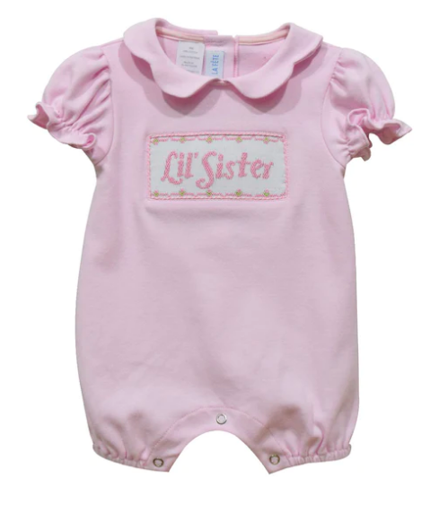 Lil Sister Smocked Romper
