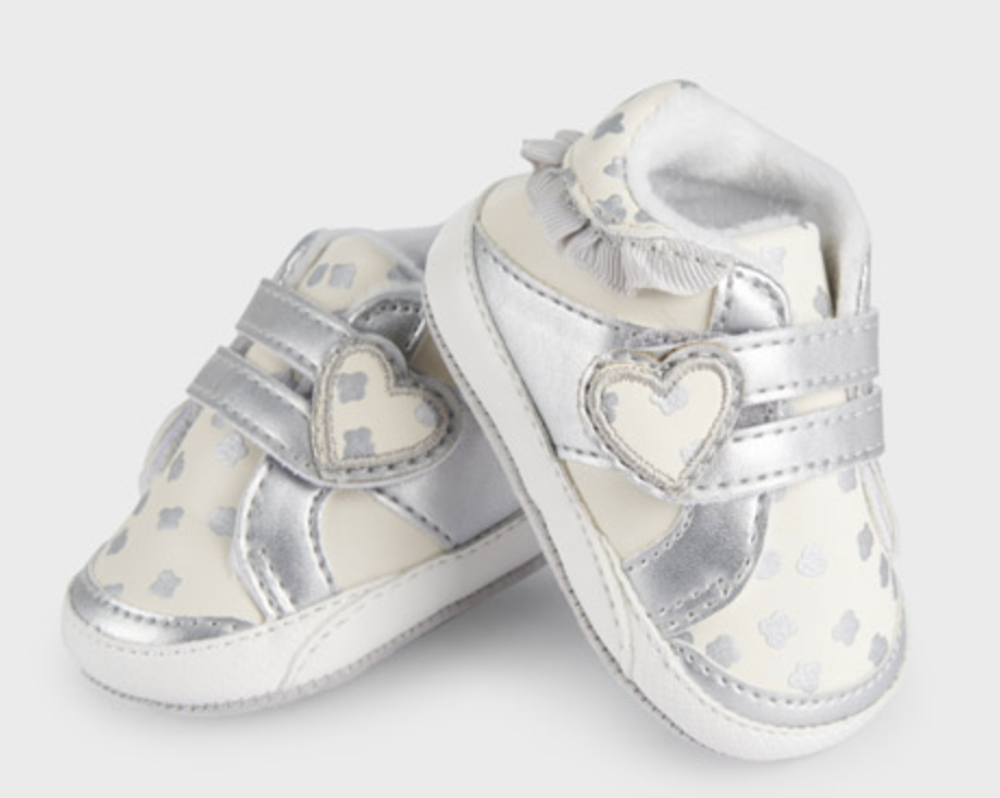 Silver Sporty Girl Shoes