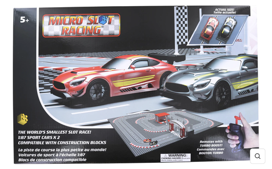 MICRO SLOT RACING USB POWERED RACE CARS