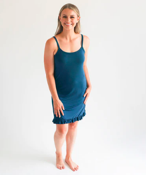 Posh Peanut Sailor Blue Women's Sleeveless Slip Dress