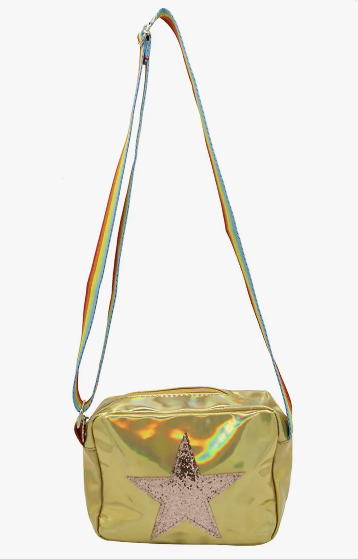 Star Rainbow Strap Purse Gold