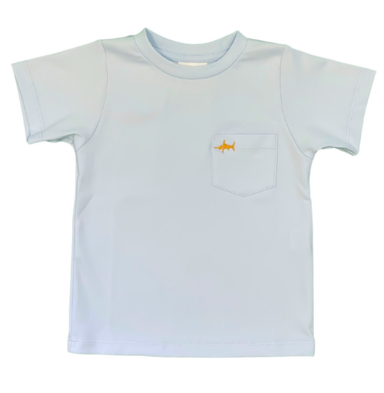SBC Signature Pima Pocket Tee Light Blue